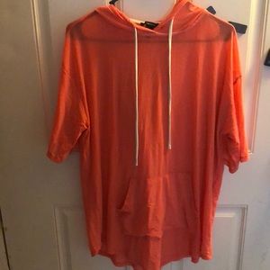 Hooded cover up /top